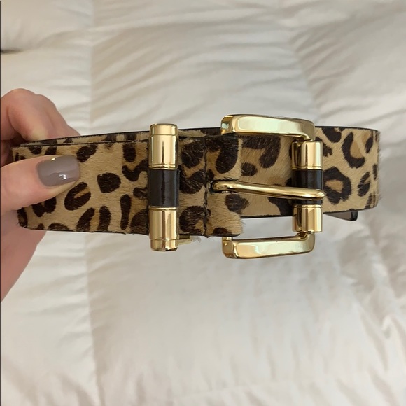 michael kors leopard belt
